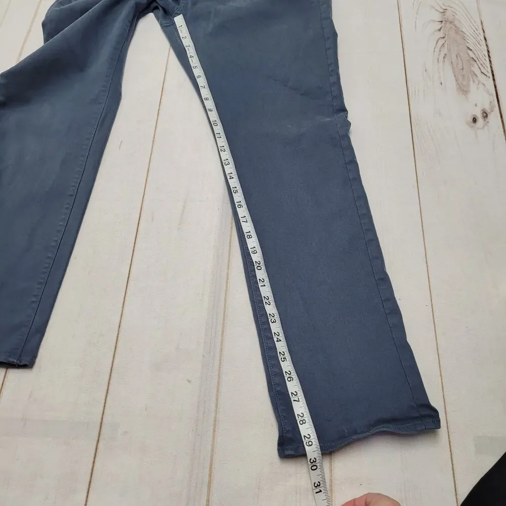 J. Crew Factory flex slim garment dyed 5 pocket blue pants dress
